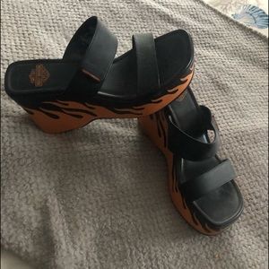 Authentic Harley Davidson wedge sandal